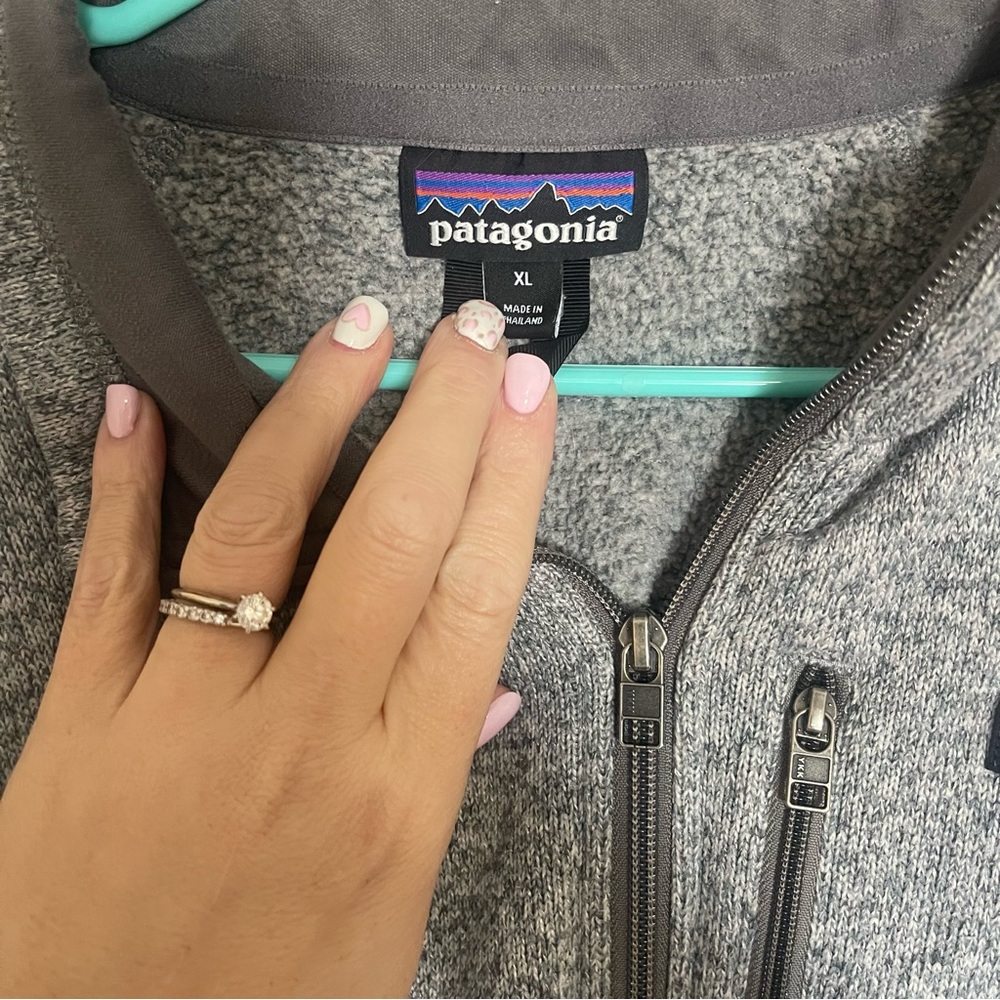Patagonia Heather Gray Fleece Jacket - Picture 2 of 7